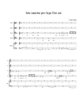 Iste sanctus