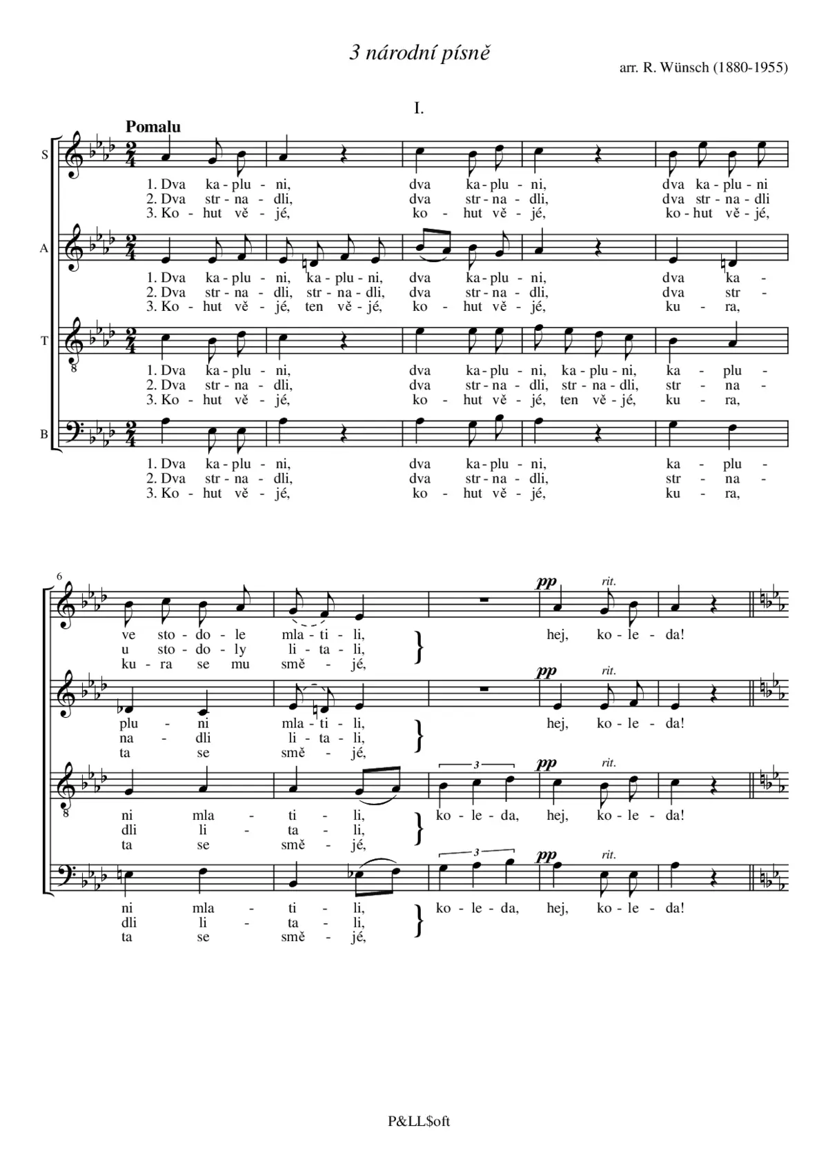 3 národní písně - Page 1