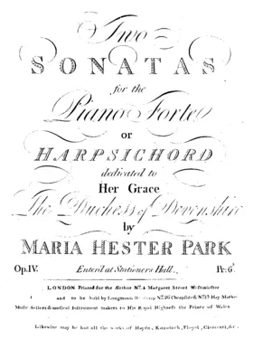 Two Sonatas for the Piano Forte or Harpsichord