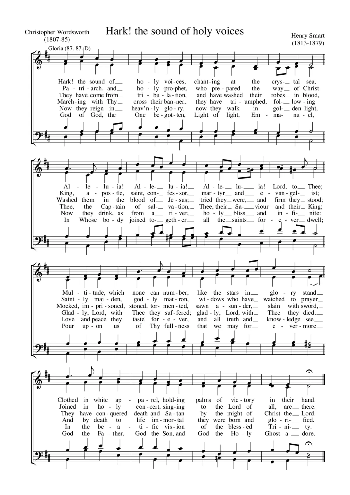 Hark! the sound of holy voices - Page 1