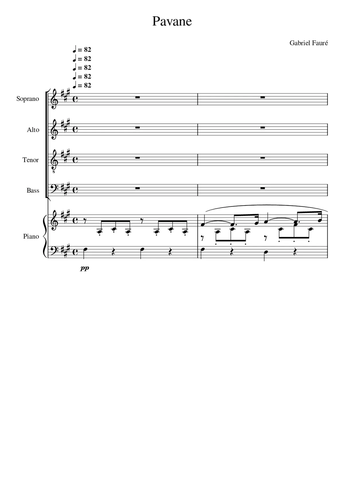 Pavane Op. 50 - Page 1