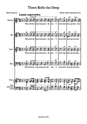 There rolls the deep