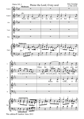 Praise the Lord, O my soul