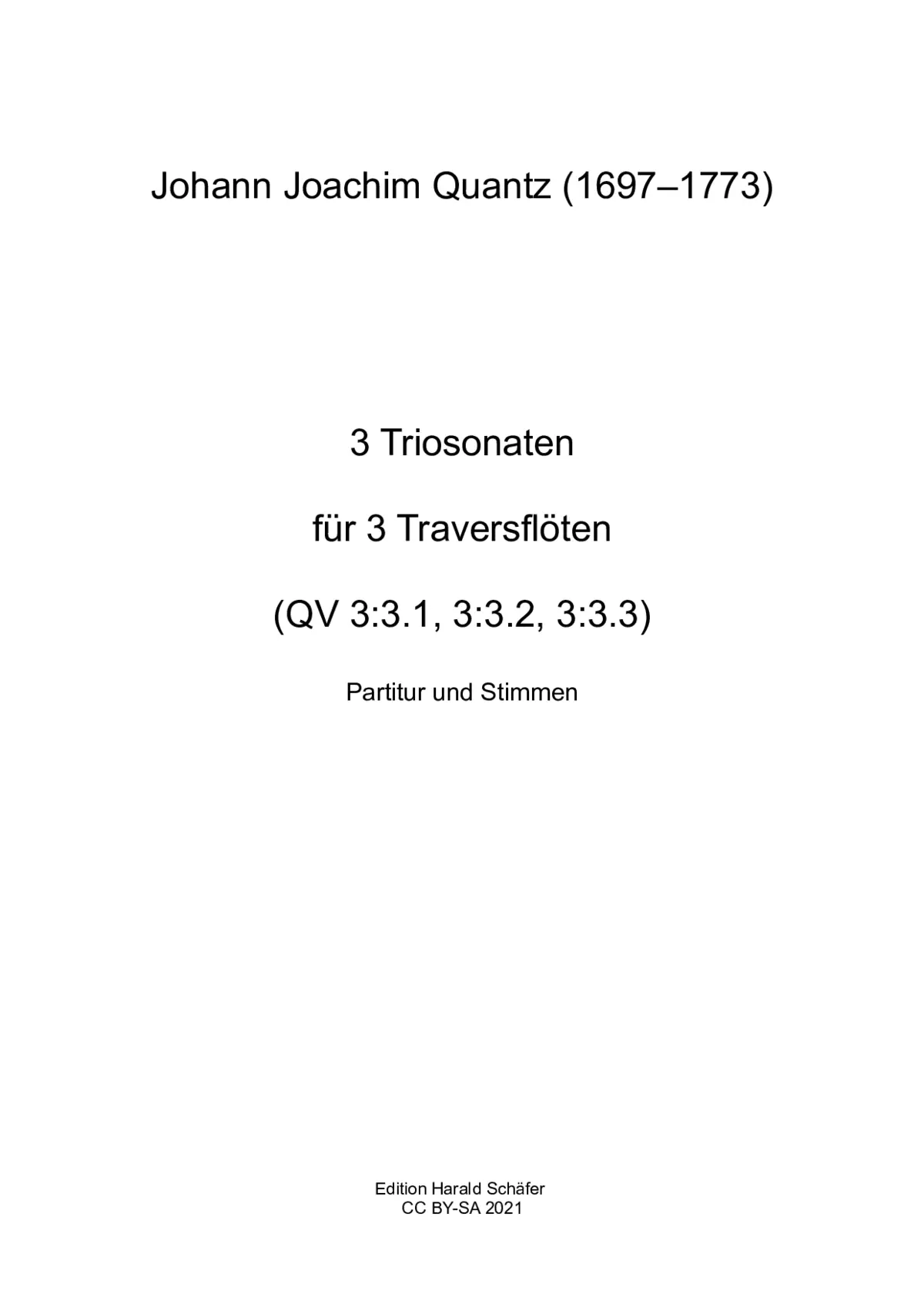 3 Sonatas for 3 Flutes - Page 1