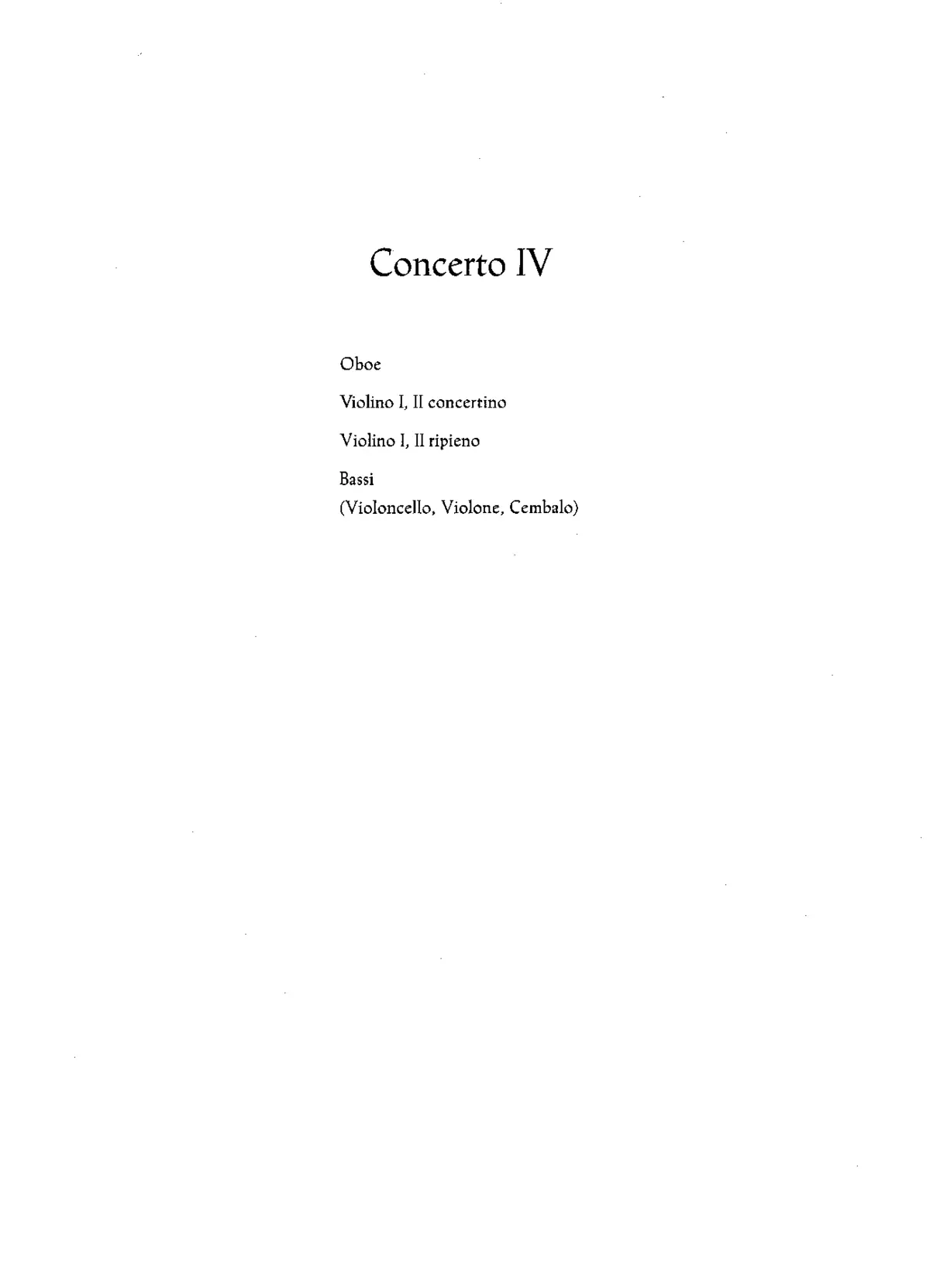 Oboe Concerto in B-flat major - Page 1