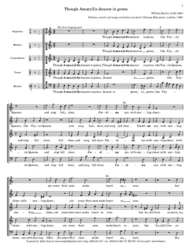 Though Amarillis dance in green