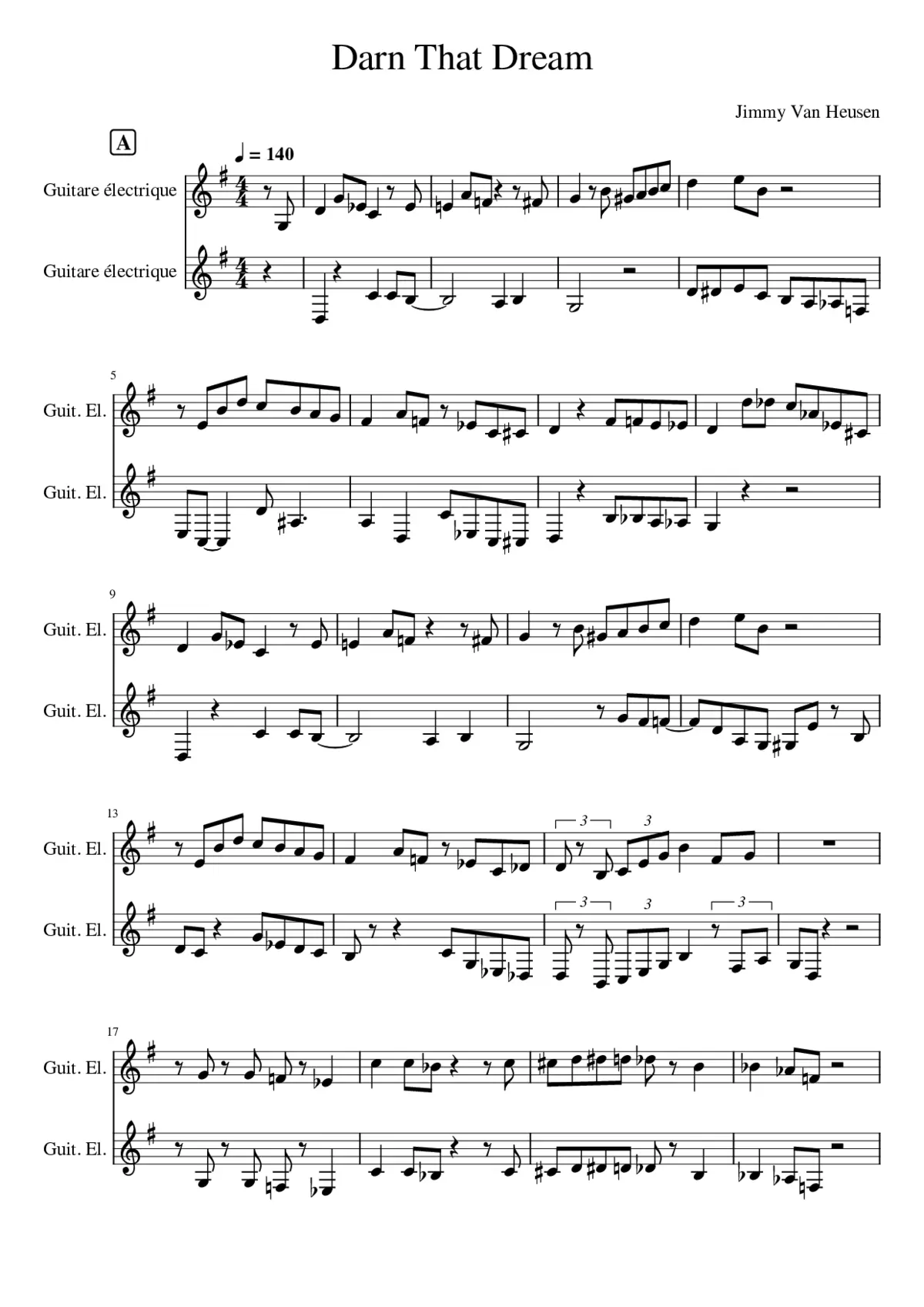 Darn That Dream - Page 1