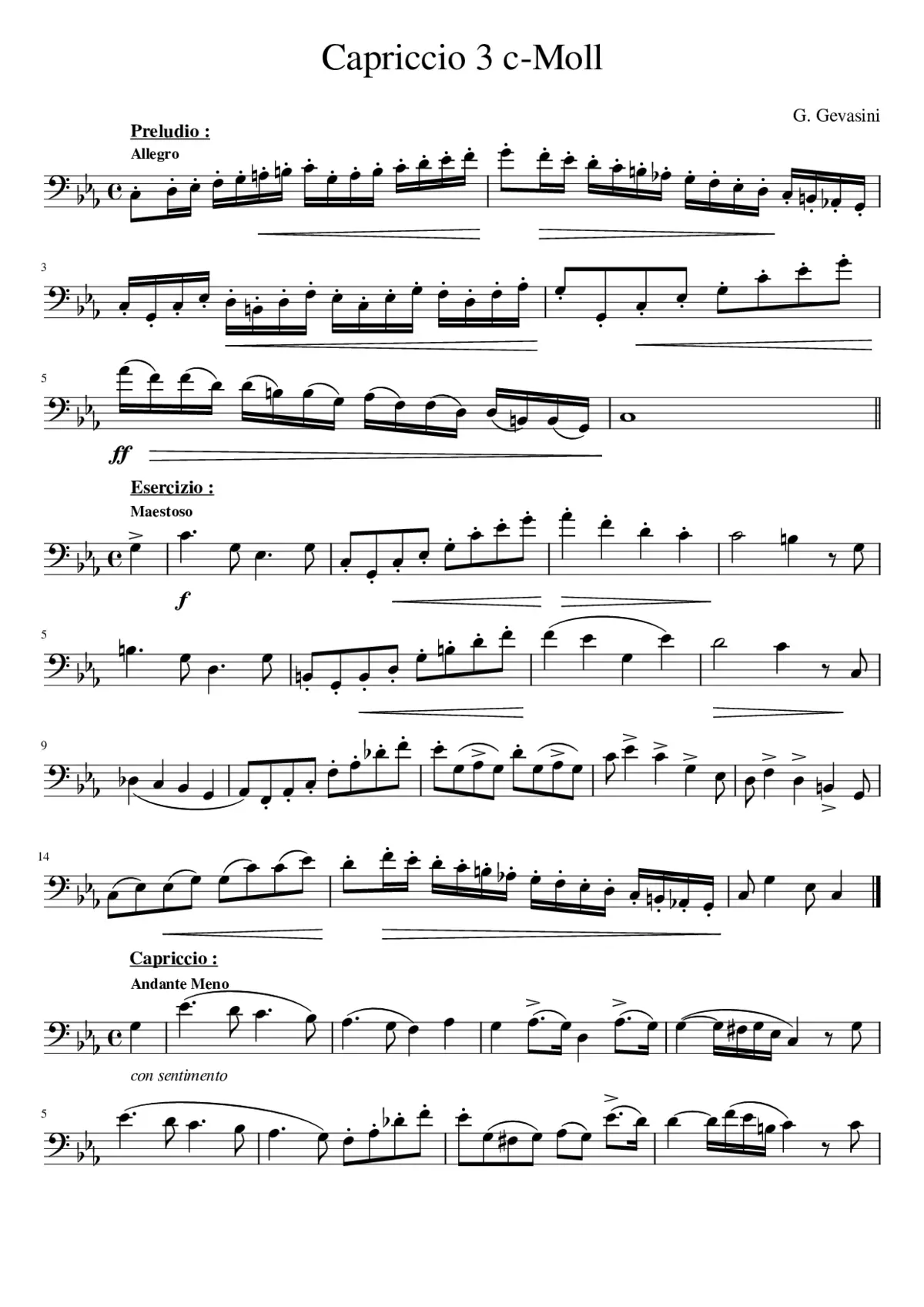 Capriccio 3 - Page 1