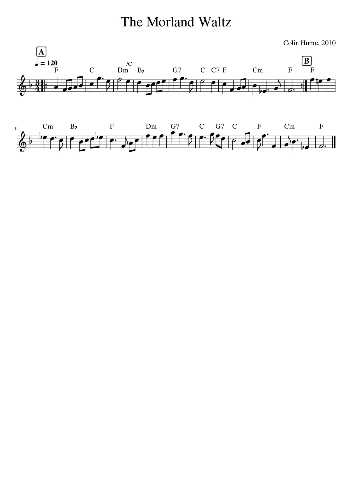 The Morland Waltz - Page 1