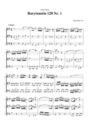 Baryton Trio in D major, Hob.XI:120