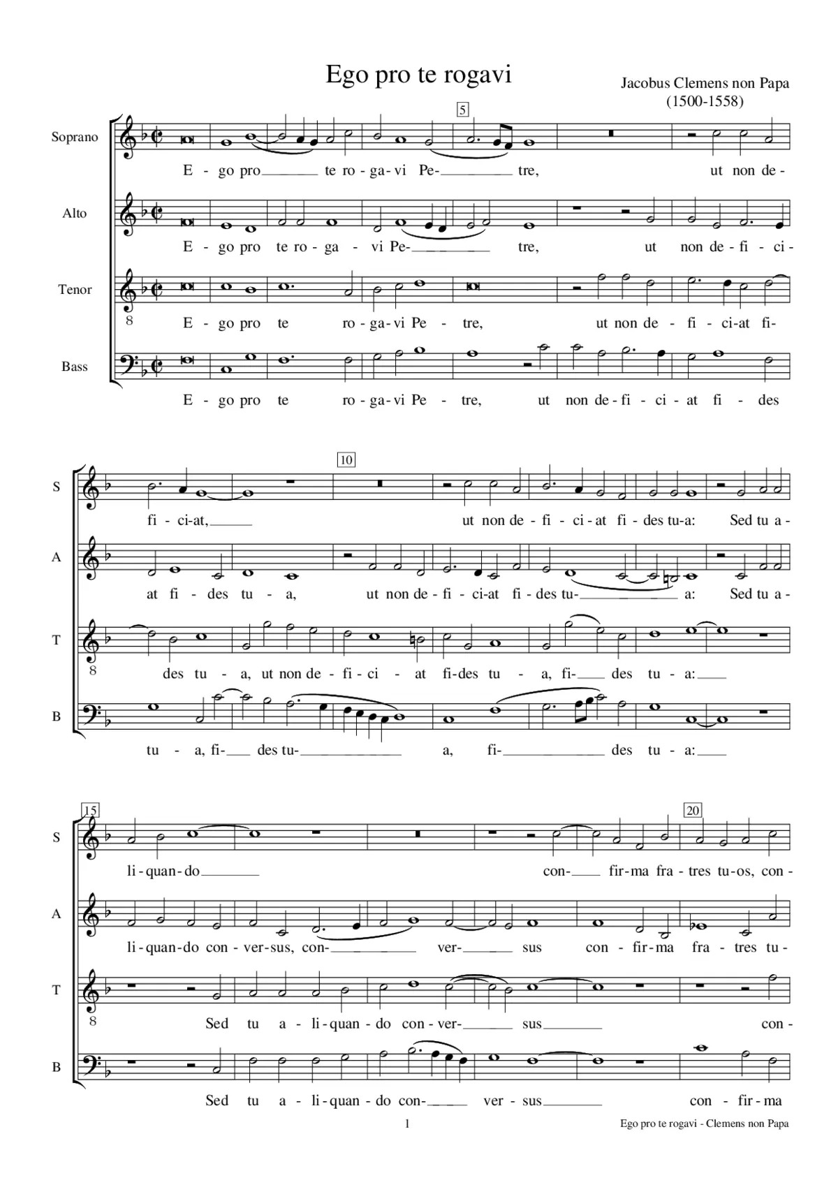 Ego pro te rogavi - Page 1