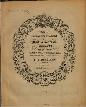6 Mélodies gracieuses de Bellini