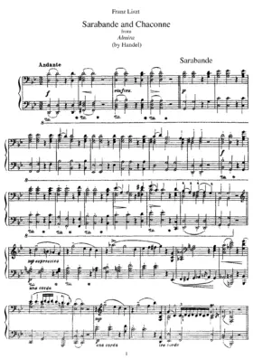 Sarabande und Chaconne aus dem Singspiel ''Almira'' von Händel