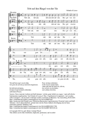 Tritt auf den Riegel von der Tür