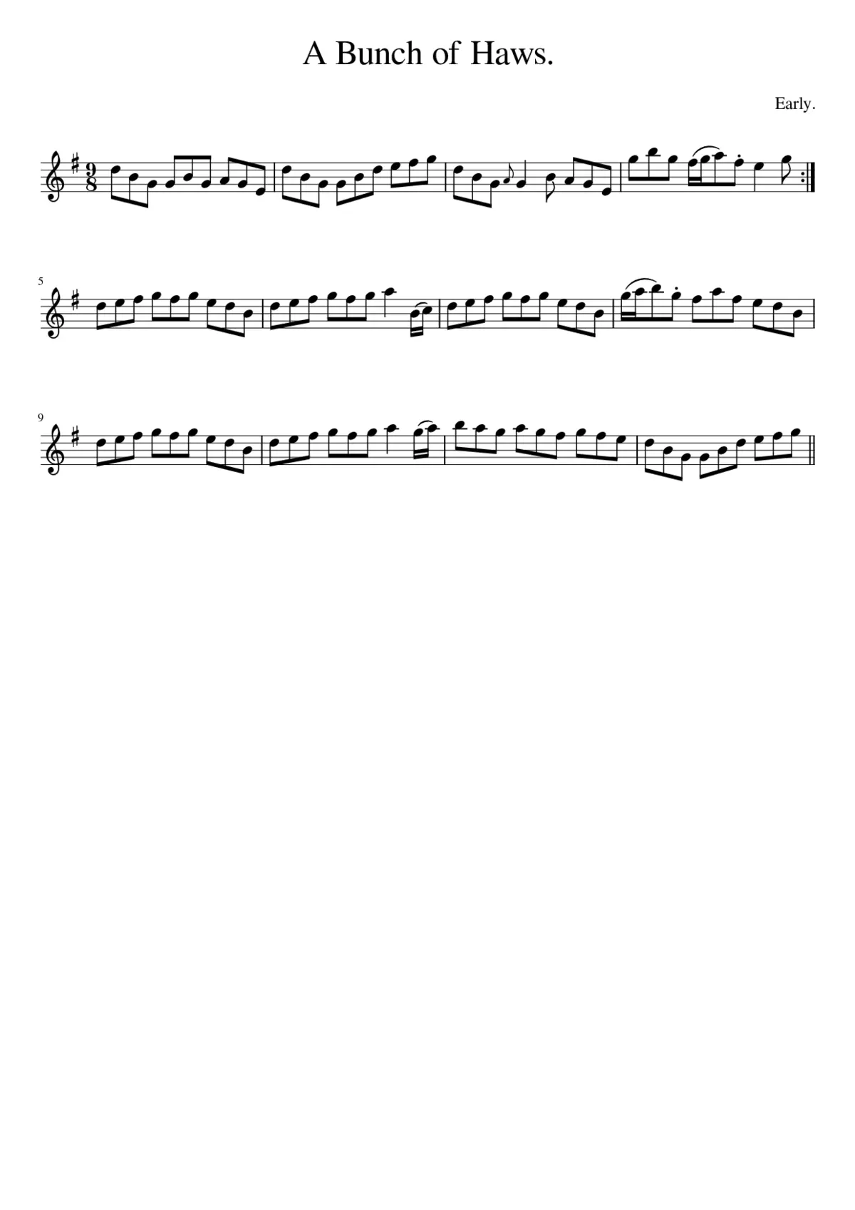 A Bunch of Haws. - Page 1