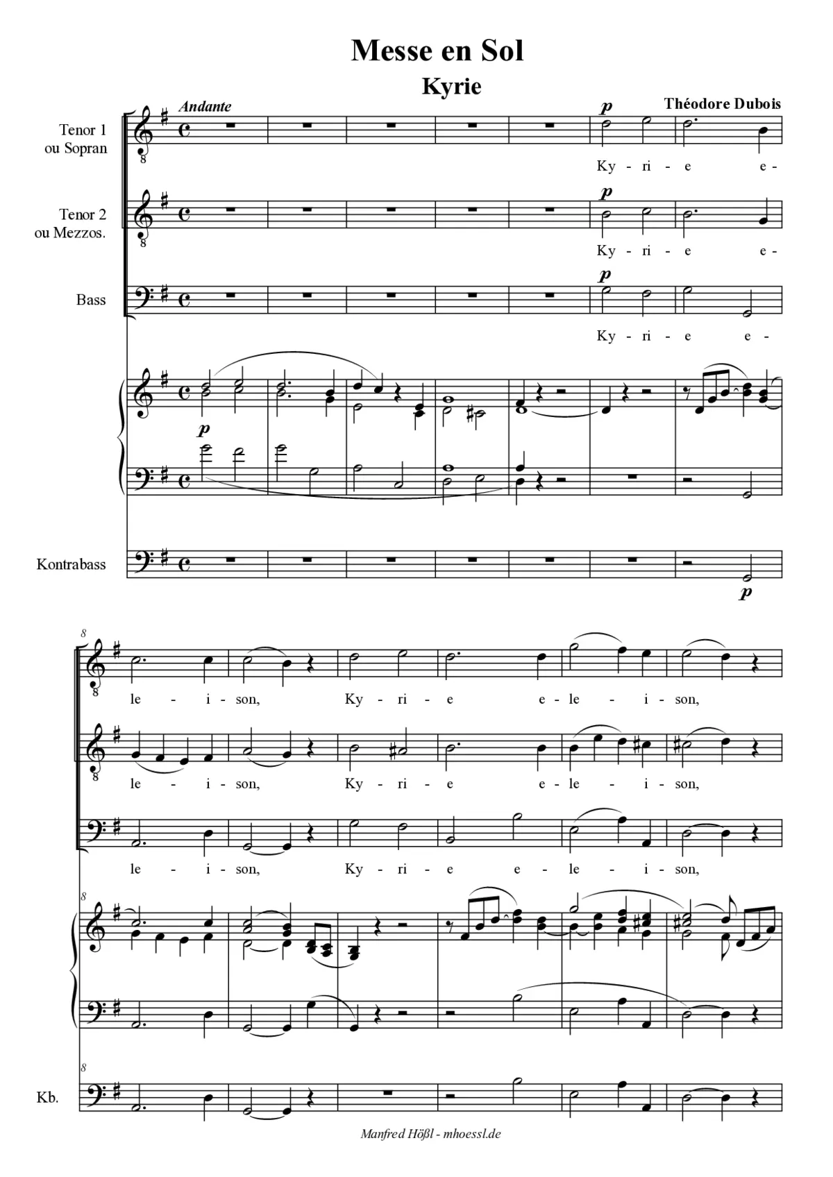 Messe brève en Sol - Page 1