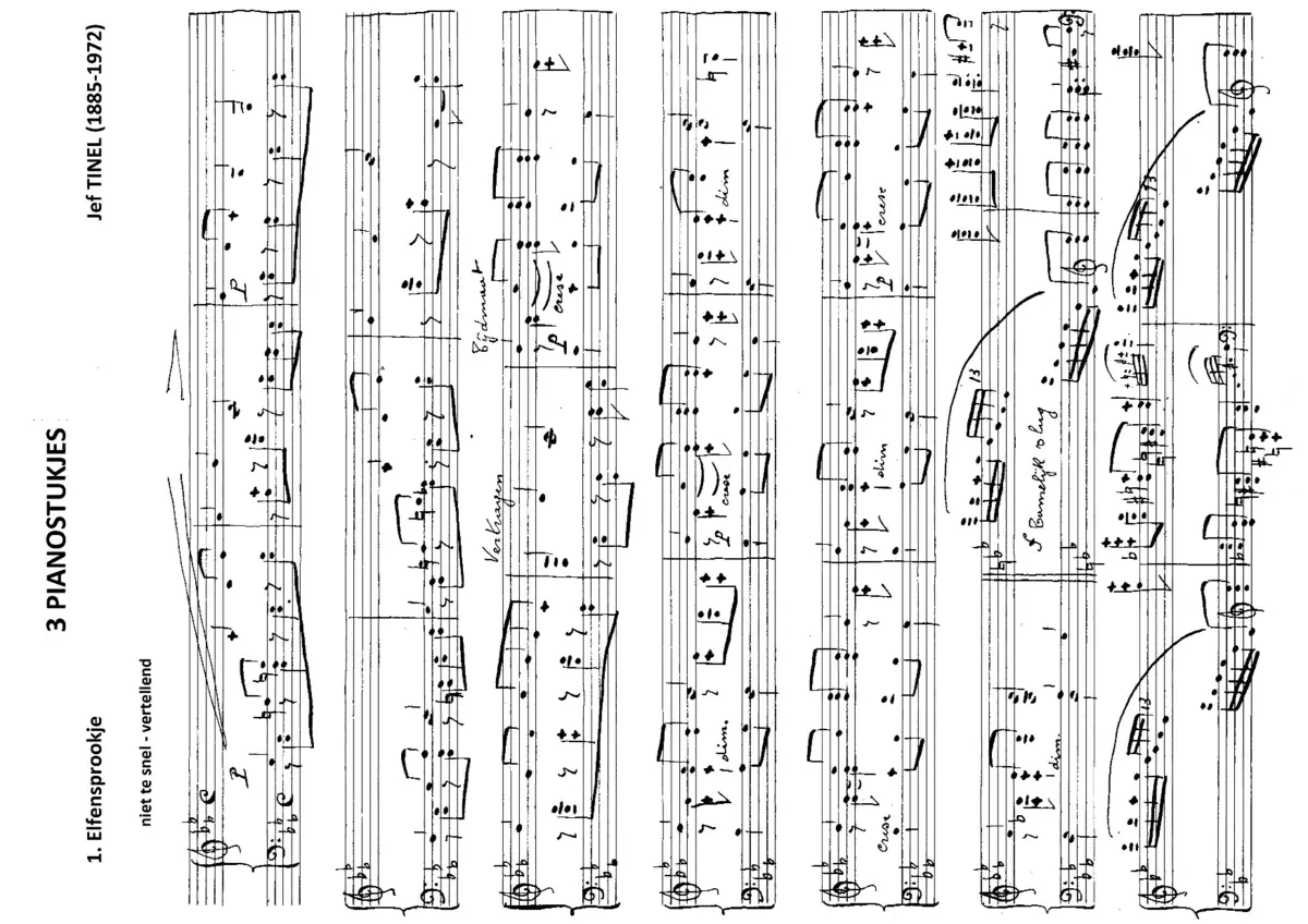 3 Pianostukjes - Page 1