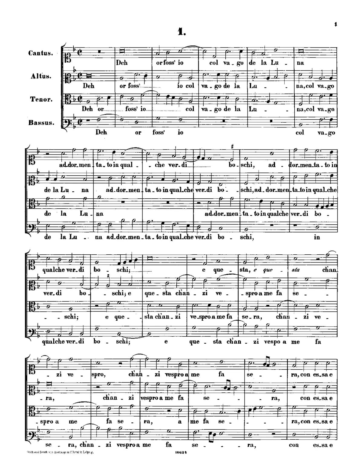 Deh, or foss'io - Page 1