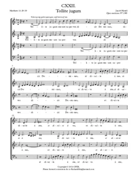 Tollite jugum meum