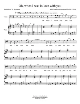 Oh, when I was in love with you