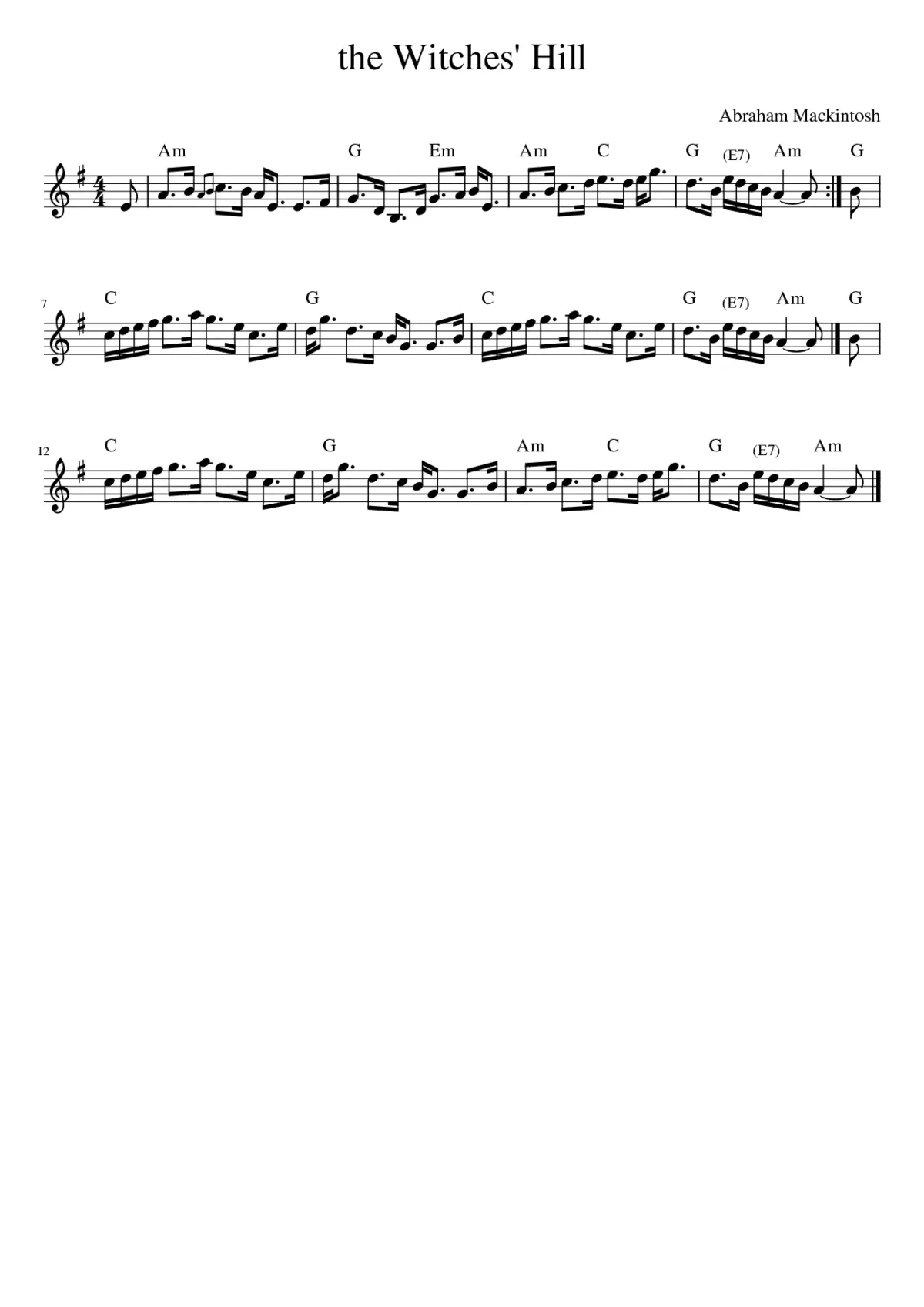 the Witches' Hill - Page 1