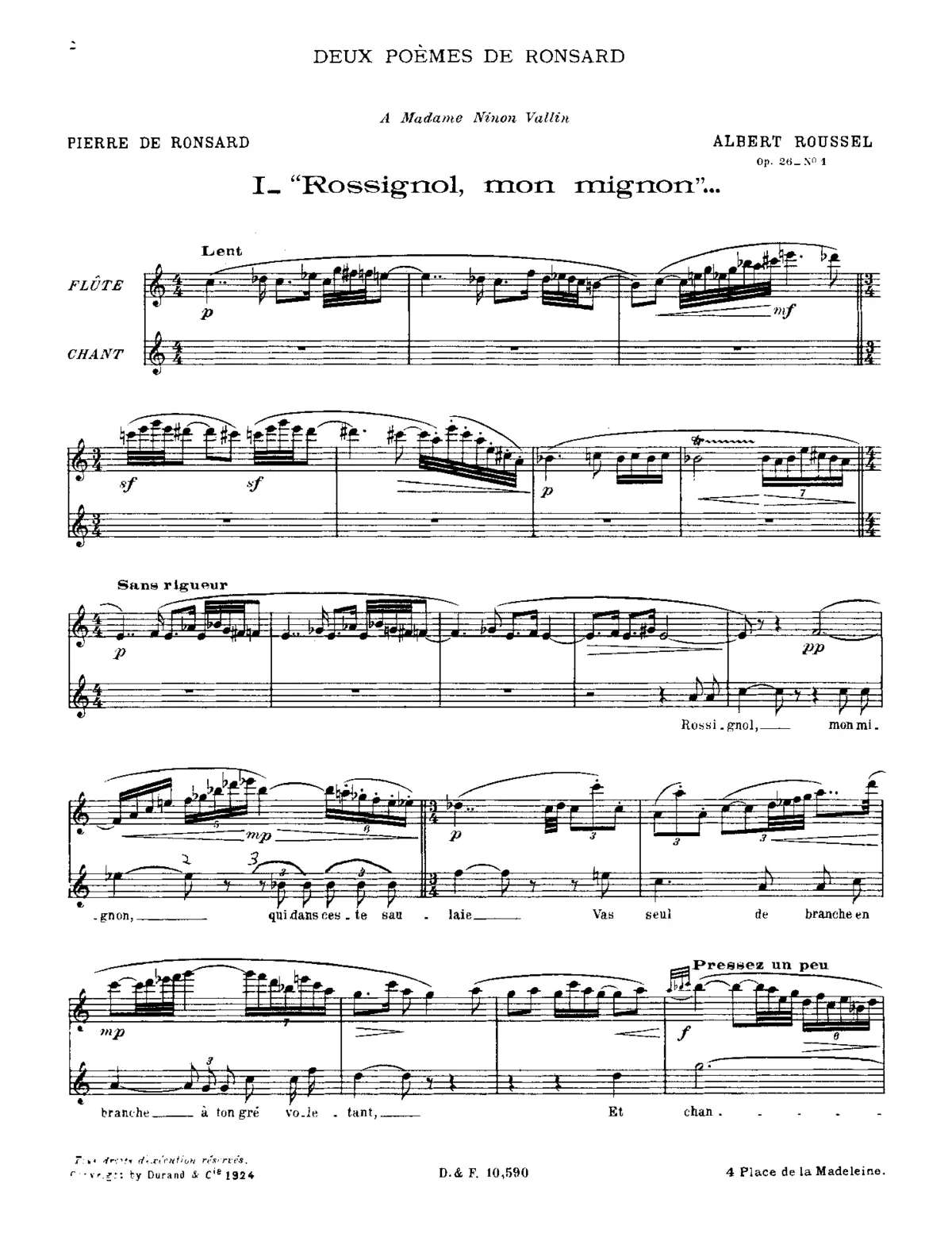 2 Poèmes de Ronsard - Page 1