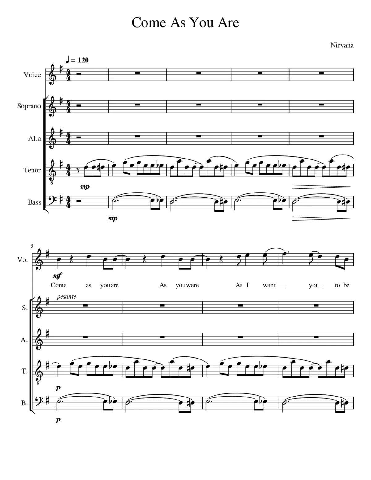 come as you are - Page 1