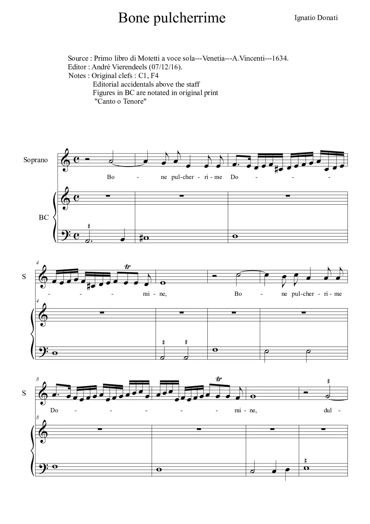 Bone pulcherrime Domine - Page 1
