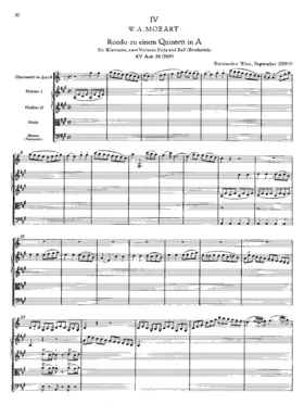 Clarinet Quintet in A major