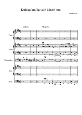 Kuinka kuulla voin äänesi sun (How can I hear the voice of you) - Tatu Kantola