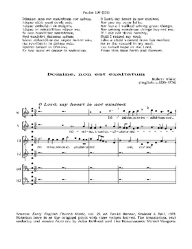 Domine, non est exaltatum