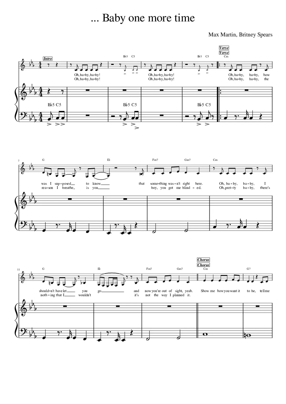 Hit Me Baby One More Time - Page 1