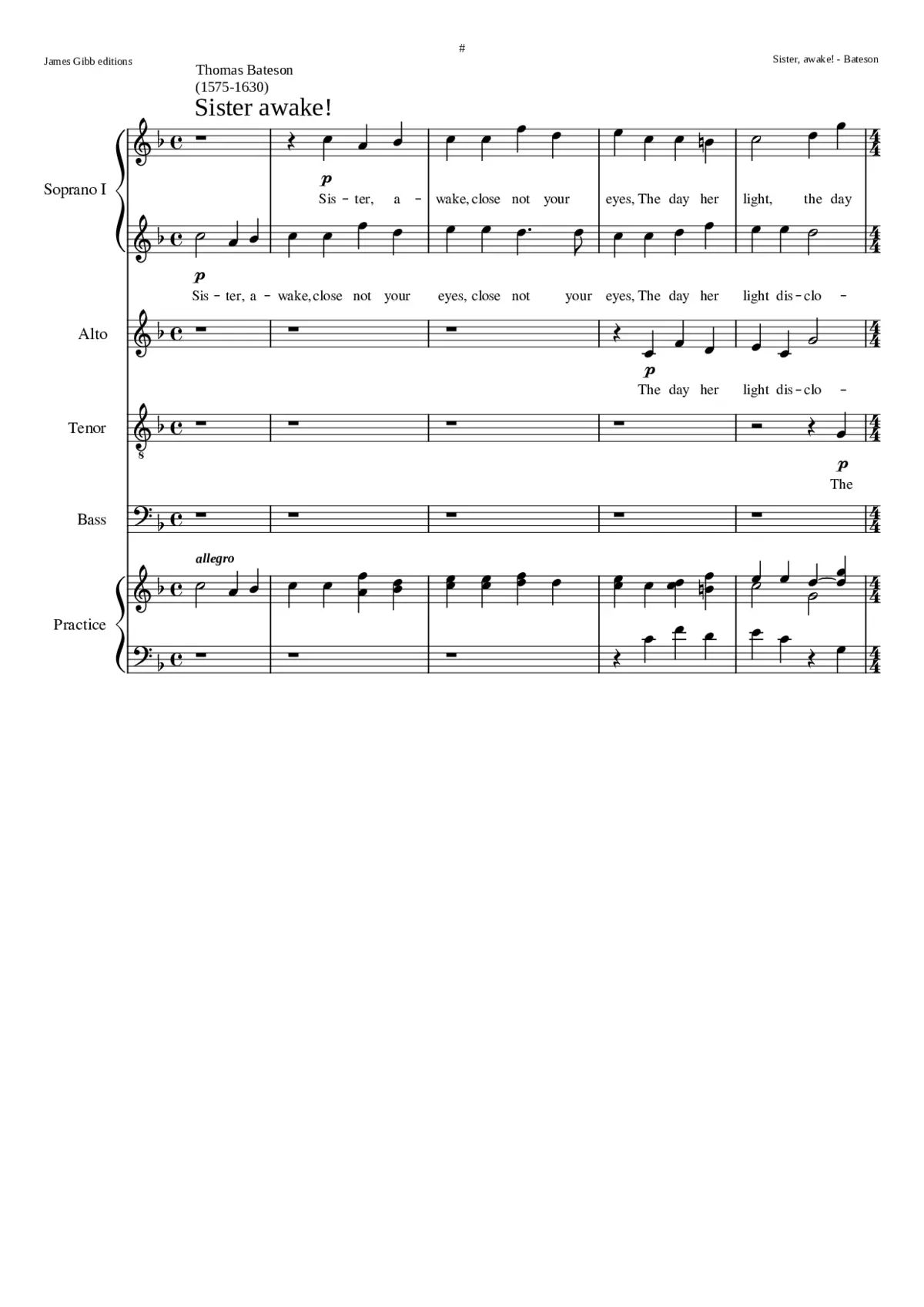 Sister awake! - Page 1