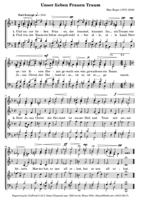 Und unser lieben Frauen, Op. 138, No. 4
