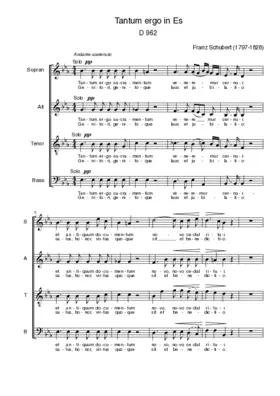 Tantum ergo in Es, D 962