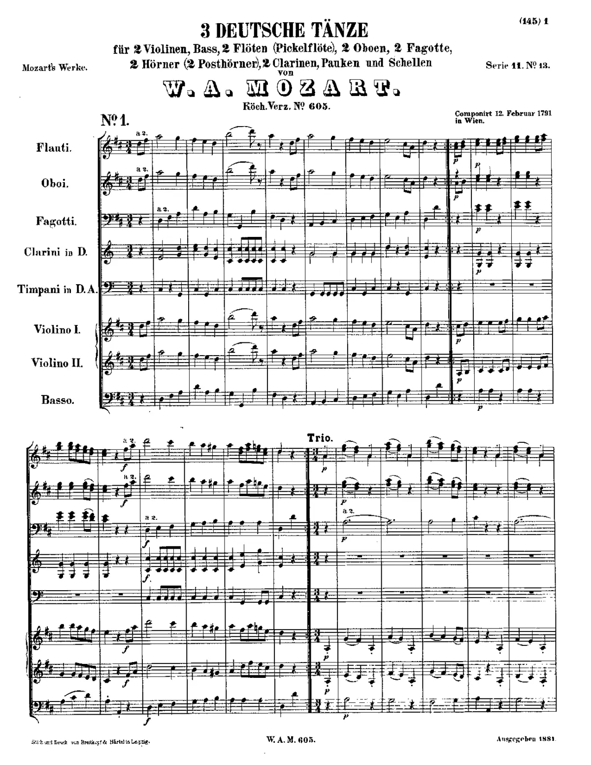 3 German Dances - Page 1