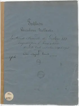 Variations brillantes sur 'Gustave III', CFF 133