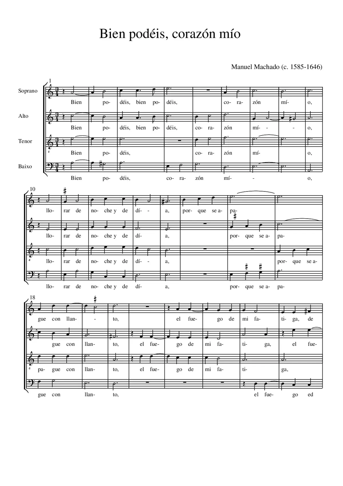 Bien podéis corazón mío - Page 1