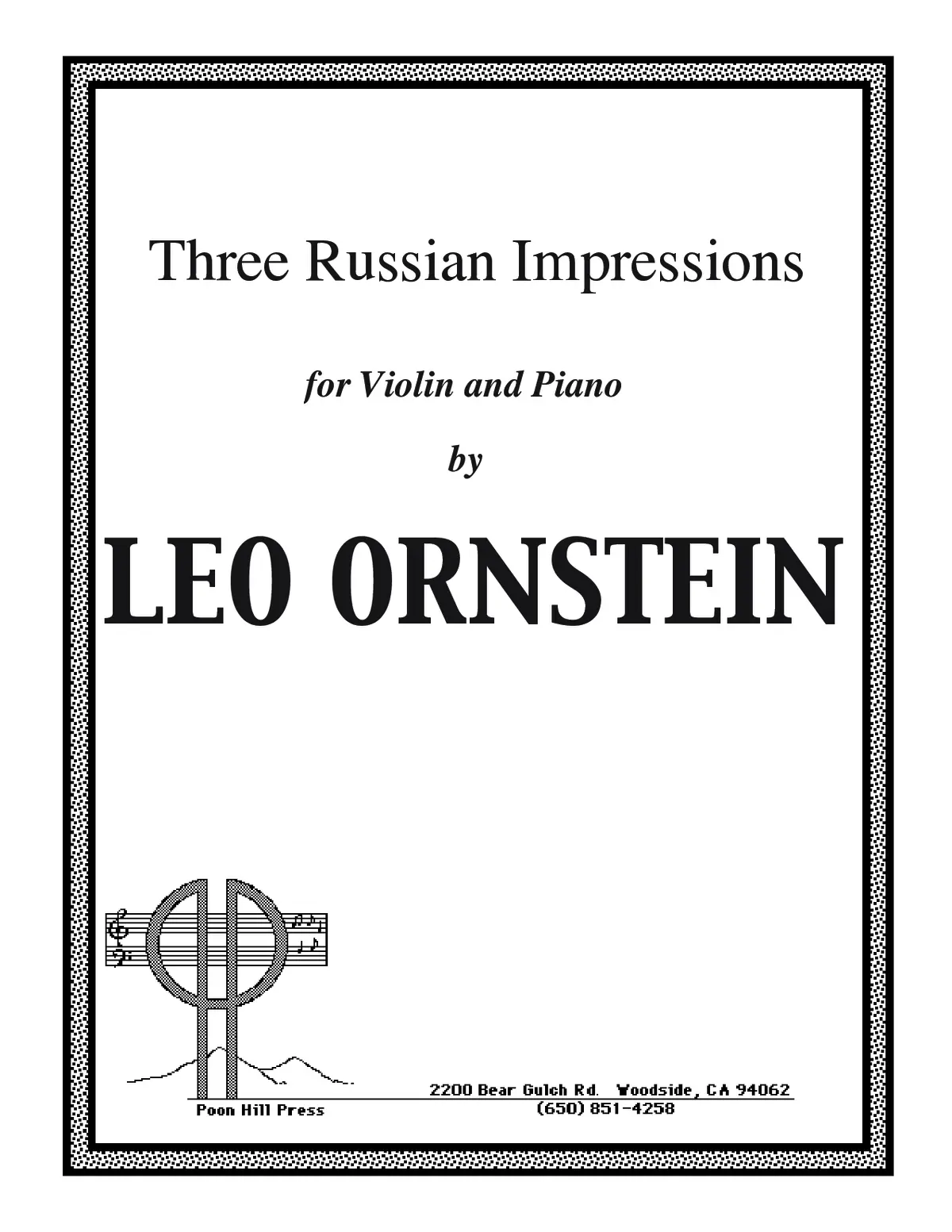3 Russian Impressions for Violin and Piano - Page 1
