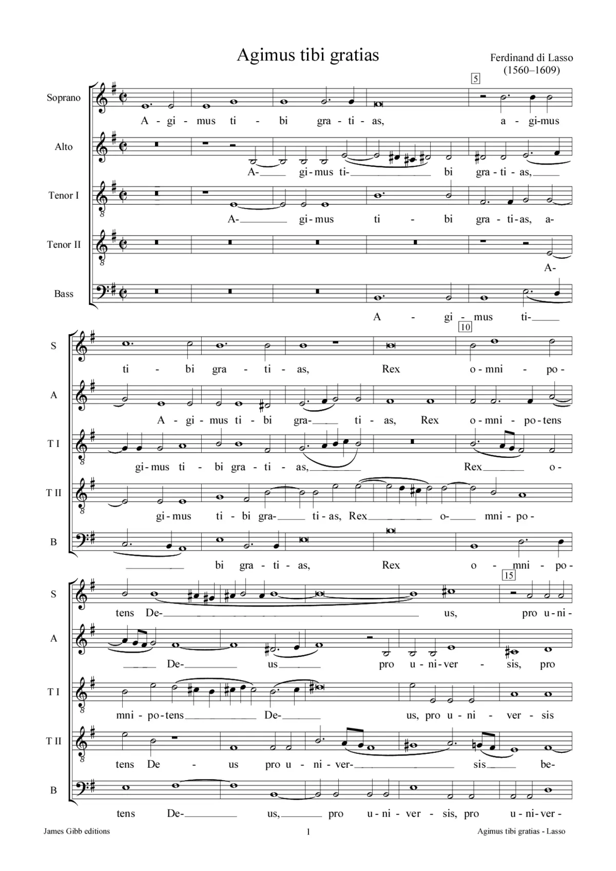 Agimus tibi - Page 1