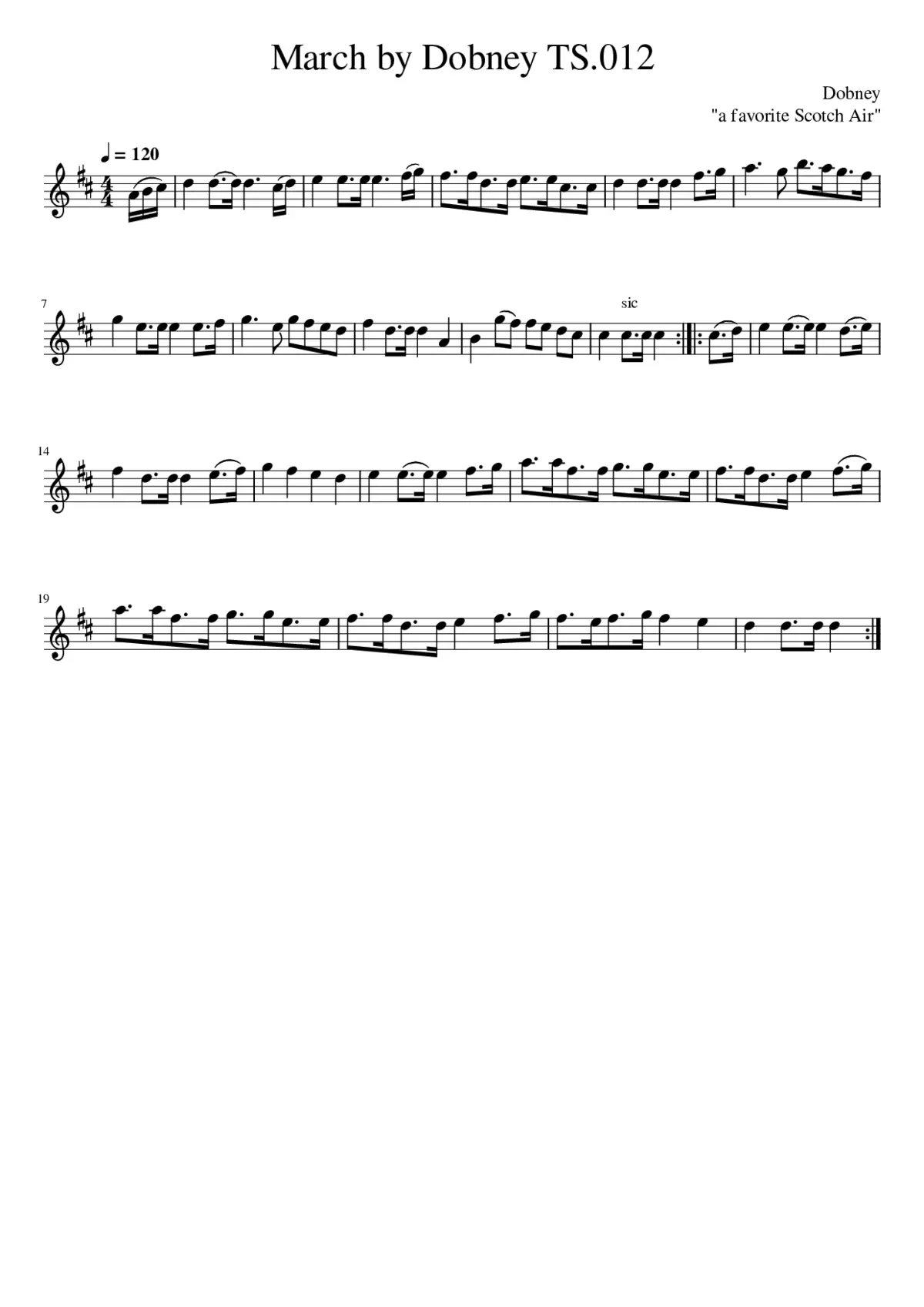 March by Dobney TS.012 - Page 1