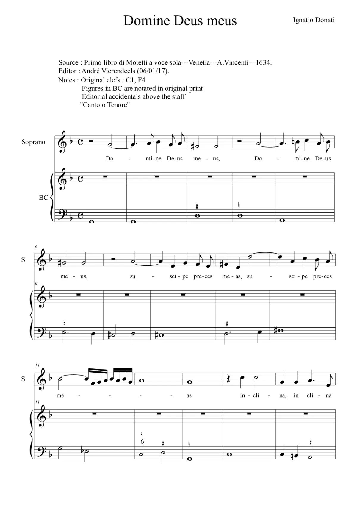 Domine Deus meus - Page 1
