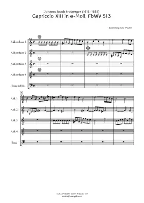 Capriccio XIII in E minor