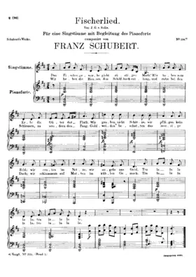 Fischerlied (1st version), D.351