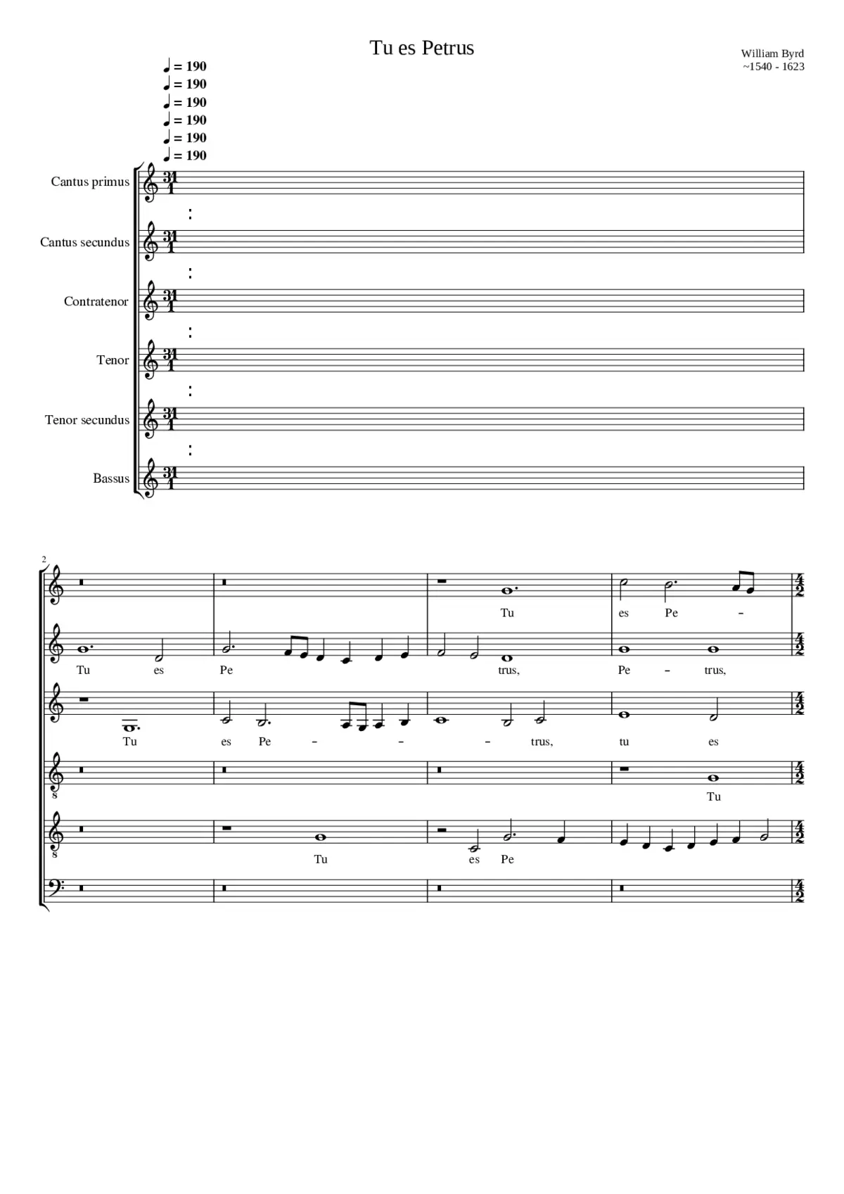 Tu es Petrus - Page 1