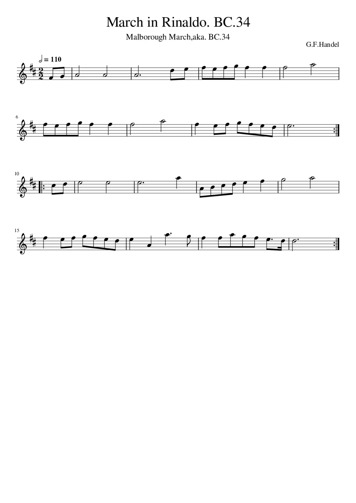 March in Rinaldo. BC.34 - Page 1