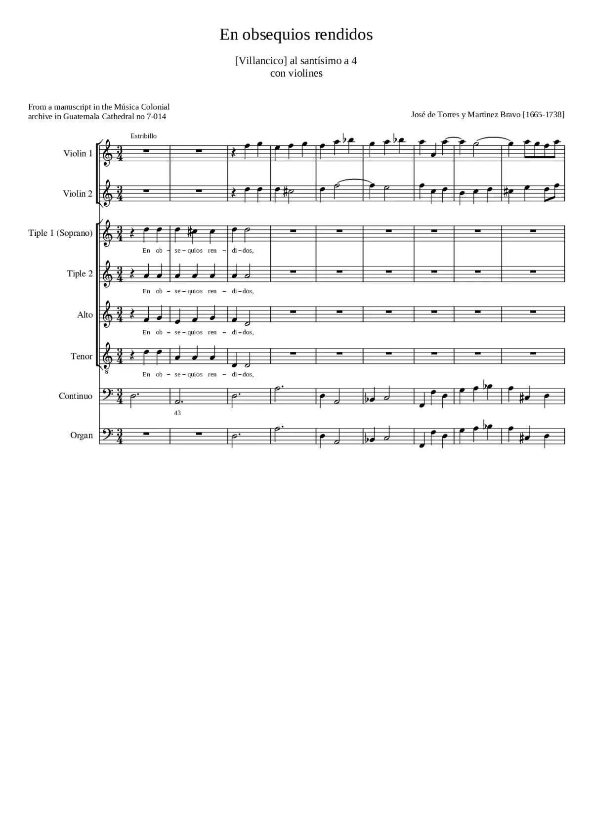 En obsequios rendidos - Page 1