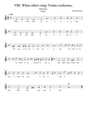 VIII. When others sings Venite exaltemus