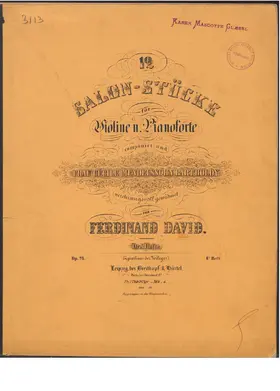 12 Salonstücke für Violine und Klavier