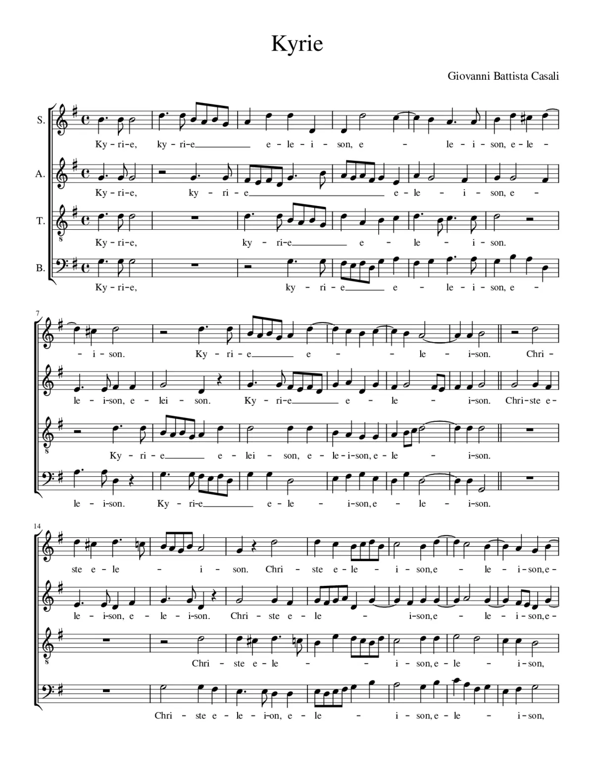 Missa in G major - Page 1